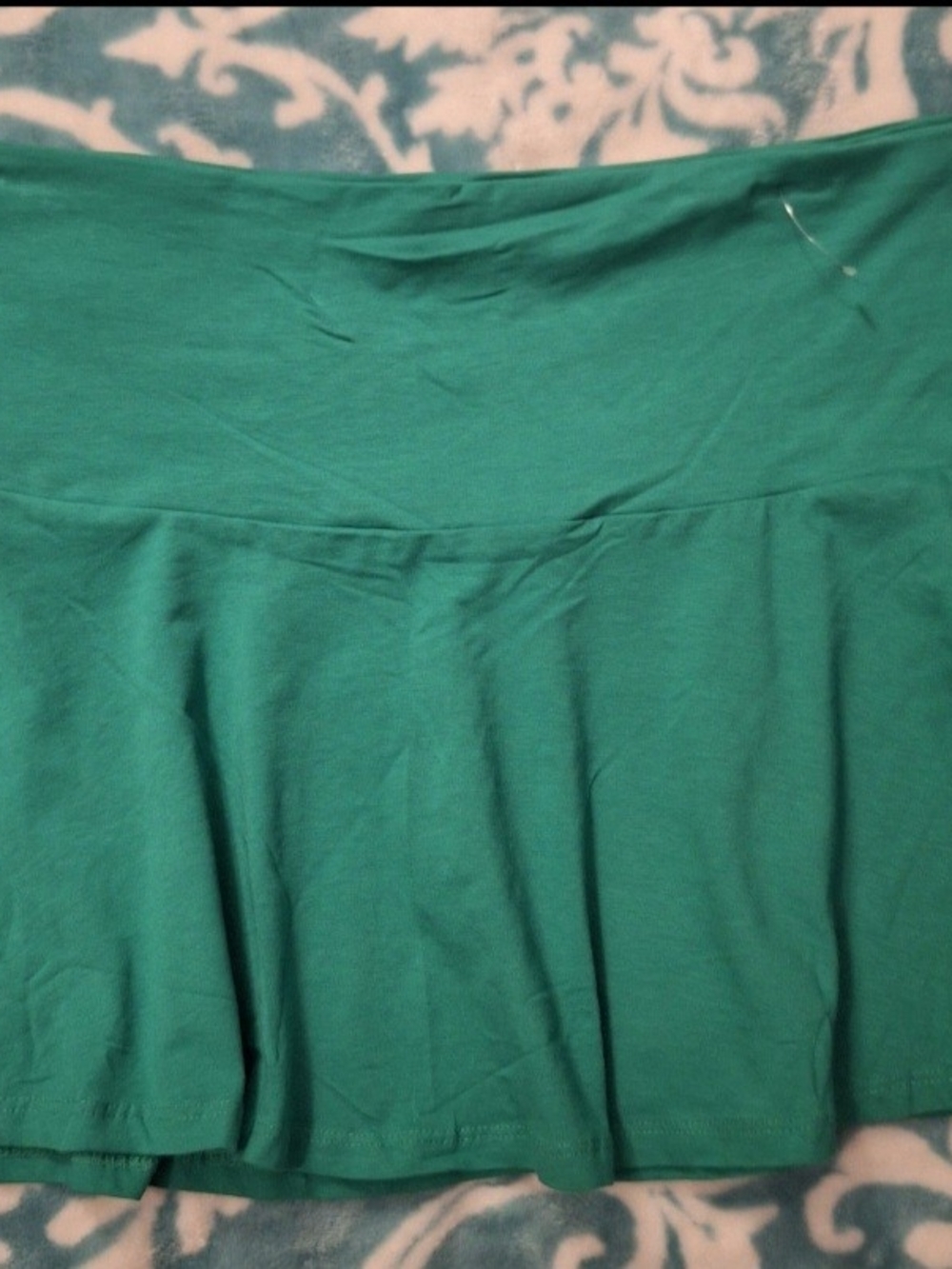 H&M Emerald Green Knit Skater Skirt